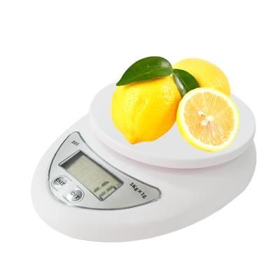 China With Tray Scale New Design 5 Kg Digital High Accuracy Multifunctional Electronic Food Weighing Kitchen Scale for sale