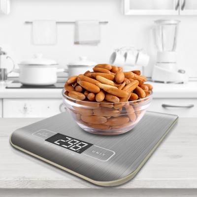 China Kitchen Scales Food 3kg High Quality Black Electronic Flat Digital Kitchen Scales for sale