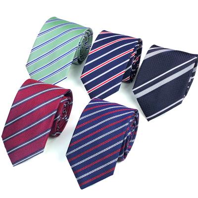 China Wholesale Fishion Quality Custom Men's Silk Tie Casual Formal Stripe Tie for sale