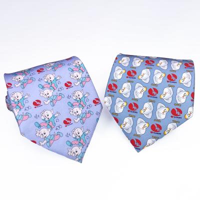 China Fashionable wholesale handmade polyester tie quality custom logo polyester tie for sale