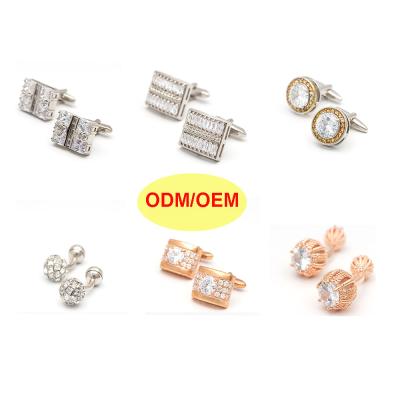 China ALLOY ODM/OEM wholesale 9 styles of men's custom fashion alloy cufflinks men's cufflinks for sale