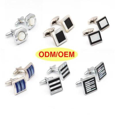 China Wholesale Gemstone Men's Alloy ODM/OEM Round Shape Cufflinks Button Covers Mens Custom Cufflinks for sale