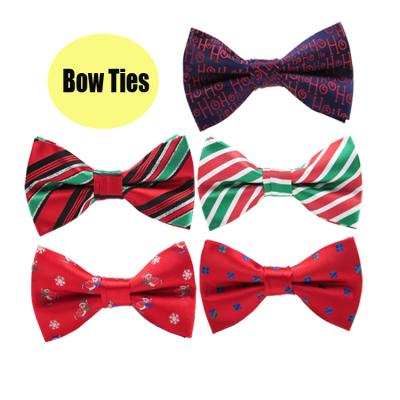 China 2021 Wholesale Hot-selling Men's Verified Christmas Fashion Polyester Bow Ties Custom Men's Bow Ties for sale