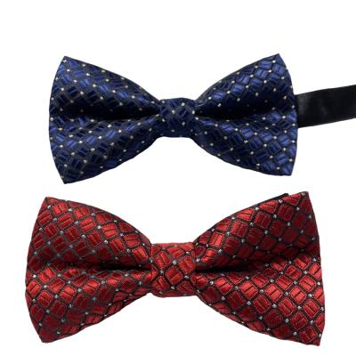 China Factory Custom Plaid Multicolor Plaid Bow Tie for sale