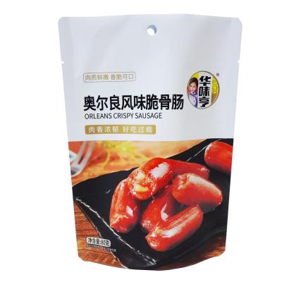 China China factory safety food grade food packaging meat snack sausage packaging bag stand up pouch for sale