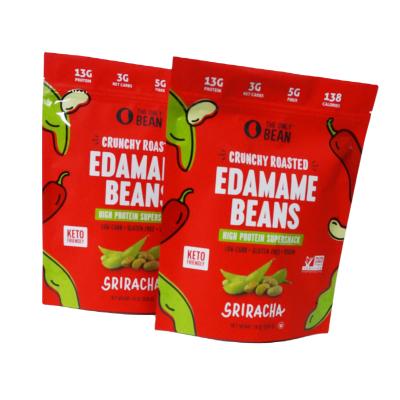 China Customized Aluminum Layer Moisture Proof Stand Up Food Snack Beans Packaging Plastic Bag Pouches for sale