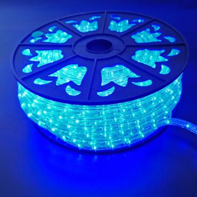 China Garden Round 2 Super Bright Wires 50m Soft Warm White LED Rope Light For Christmas Lighting for sale