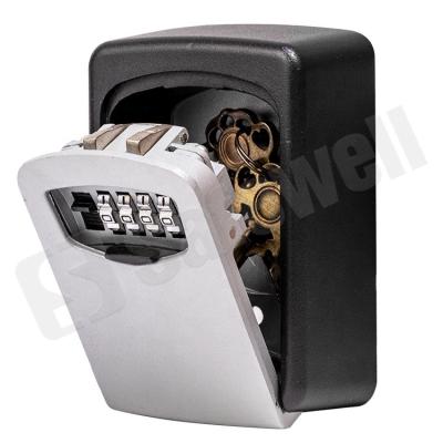 China Wall Mounted Portable Master Key Box Wall Mounted Key Storage Box Safewell Combination Lock Safe Box for sale