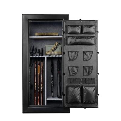 China With Quick Access Electronic Fireproof Rifle Gun Door Organizer 24-Gun Storage Treadlock Safe Cabinet for sale