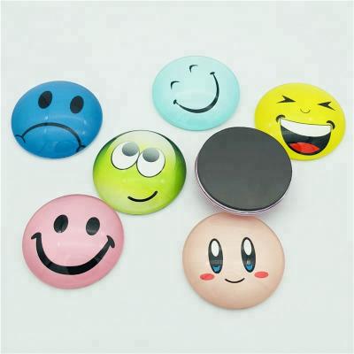 China Wholesale Custom China Glass Dome 40mm Round Fridge Magnet Eco-friendly Manufacturer for sale