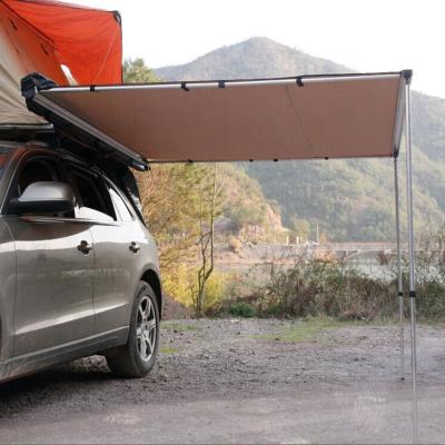 China Roll Out Extension Roof Top Car Side Retractable Camping Tent With Different Height for sale