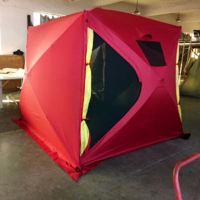 China 2019 new arrival POP UP pop up style automatic thermal ice fishing tent directly from factory for sale