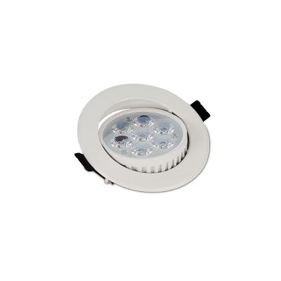 China Pmma Anti-glare Aluminum Adjustable Round COB Outdoor Bracket OEM Cityo ODM Function Small Led Spot Celling Light for sale