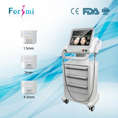 China factory hot sale 15 inch big touch screen HIFU face lift& wrinkle removal machine for sale