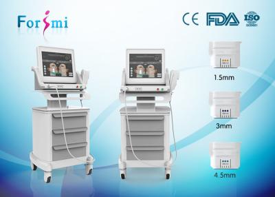 China 2016 most beautiful shape three heads different depth HiFu face lifing machine for sale