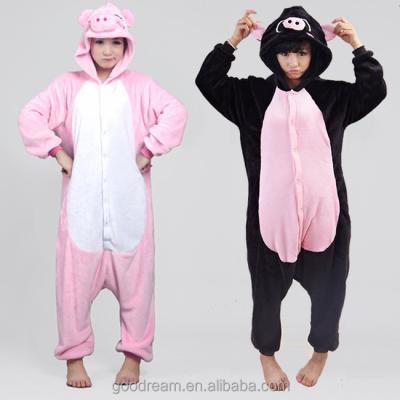 China AIMINYZ Cosplay Pajamas Pig Flannel Sleepwear Adult Onesie Christmas Animal Breathable New Style Wholesale Cotton Pijama For Women Men Kid for sale