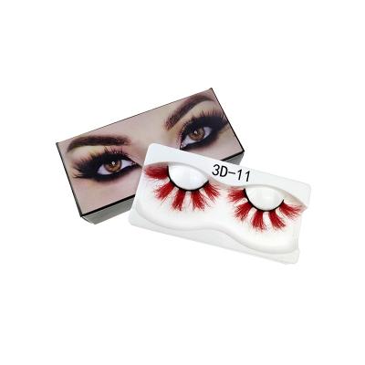 China Wholesale Soft And High Level 3D Mink Eyelashes Cruelty Free High End Color Lashes for sale