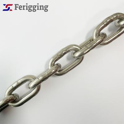 China Guardrails 1/8~1 ASTM80/90/96 Nacm2003  G50 Custom Thick Waterproof Wholesale Long/short316L /304/316 Stainless Steel Link Chains for sale