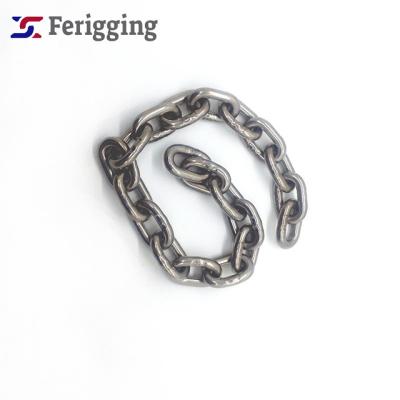 China Guardrails 1/4-5/8 ASTM80/90/96 Nacm2003 America Standard Stainless Steel Short Link Chain for sale