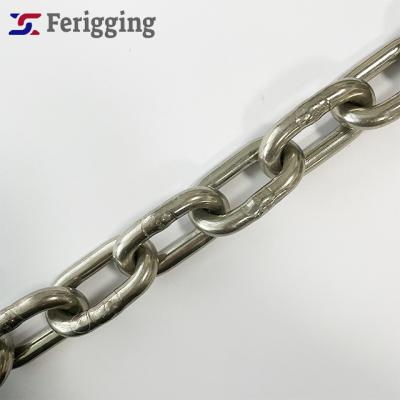 China Guardrails 1/2ASTM80/90/96 Nacm2003  G50 Custom Thick Waterproof Wholesale Long/short316L /304/316 Stainless Steel Link Chains for sale