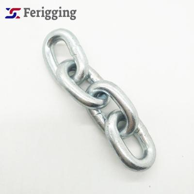 China Guardrails 5mm Iron Chain G30 Low Carbon Steel Galvanized Chain Ordinary Mild Steel Medium Link Chain for sale