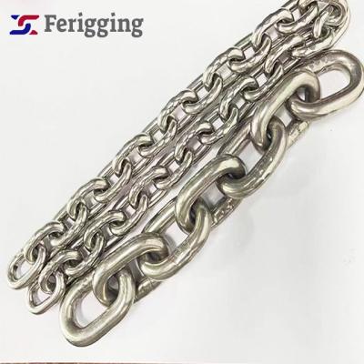 China Marine 12mm G50 Stainless Steel Short Link Chain Din766 Germany Standard Stainless Steel Link BBB  Anchor 316 Chain for sale