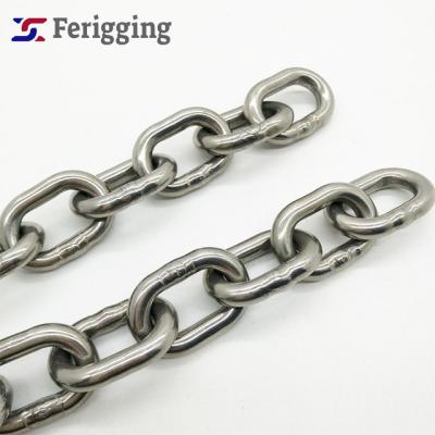 China Guardrails 4mm Ss304/316/316l Din764 Germany Standard Stainless Steel Medium Link Chain for sale