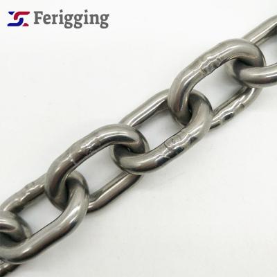 China Guardrails 5mm Ss304/316/316l Din764 Germany Standard Stainless Steel Medium Link Chain for sale