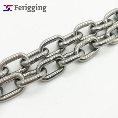 China Guardrails 13mm Ss304/316/316l Din764 Germany Standard Stainless Steel Medium Link Chain for sale