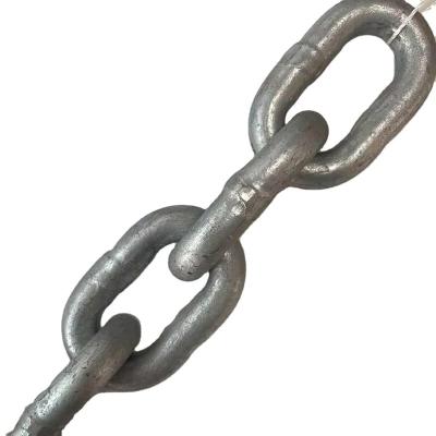 China Guardrails 4mm-26mm Low Carbon Steel Galvanized Din764 Germany Standard Medium Link Chain For Industrial for sale