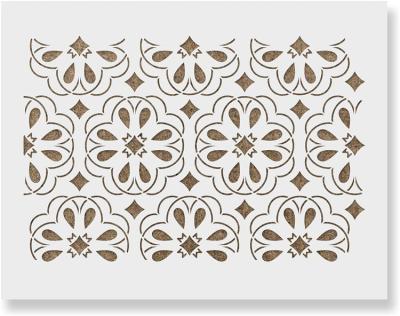 China Bendable Wholesale Custom Wallputty Stencil Template Stencils Plastic For Wall for sale