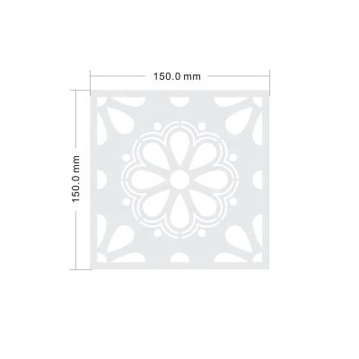 China Large Wooden Mandala Stencil Paintable Mandala Tile Stencils For Dot Painting for sale