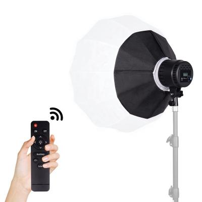 China Adjustable color tempurate Bi-colors LED continuous light with lantern Softbox photography studio photo video light kit for sale