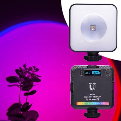 China Mini Magnetic Back Portable Small RGB LED Movie YouTube Photography Video Conference Camera Sufficiency Visual Shooting Light for sale