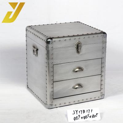 China Durable Wholesale Industrial Vintage Style Aluminum Nightstand for sale