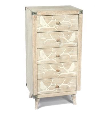 China Wholesale Storage Vintage Reclaimed Home Furniture Used Wooden Storage Cabinet With 5 Drawers for sale