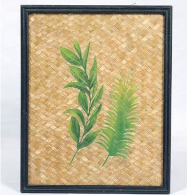 China Eco - Friendly Home Interior Decor For Wall Mounted Art In Wooden Frame By Handmade for sale