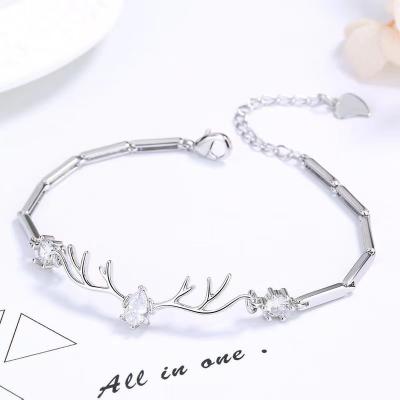 China Cute YI Lu has your cold fashion special interest design fashion girls s925ins simple affordable luxury zircon bracelet bangle for sale