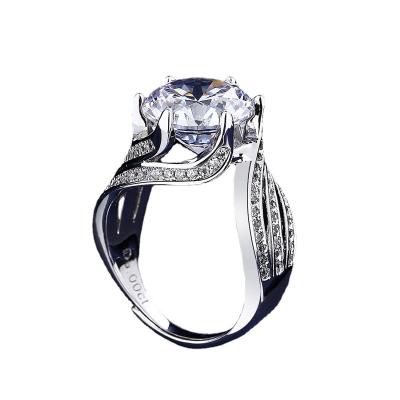 China Luxury 5 Carat Princess Big Eggs Popular Casual/Sports Drill Ring Since Carbon Mozambique Ring for sale