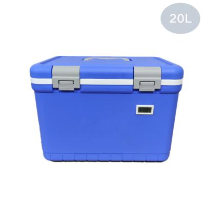 China Waterproof 20L Medicine Cooler Box For Medicine Device With Temperature Display for sale