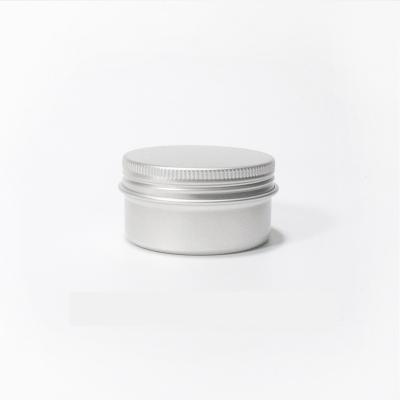 China Cosmetic Lip Balm...25ml Mini Aluminum Tin Container With Tea Candy Mint Screw Lid for sale