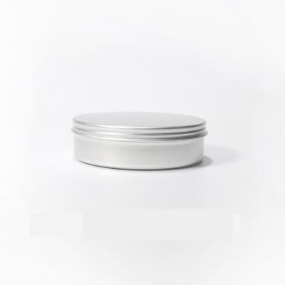 China Cosmetic Lip Balm Food Grade...180ml 6oz Mint Tea Candy Round Tin Box Aluminum Tin Container With Screw Lid for sale