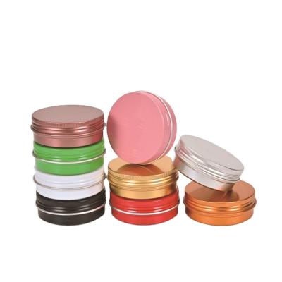 China Home Decoration Custom 60ml 2oz Aluminum Tin Box With Screw Lid for sale