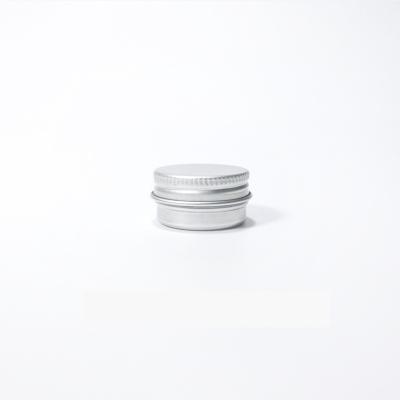 China Tea Candy Mint Lip Balm ...5ml Mini Metal Round Aluminum Tin Cosmetic Box With Screw Lid for sale