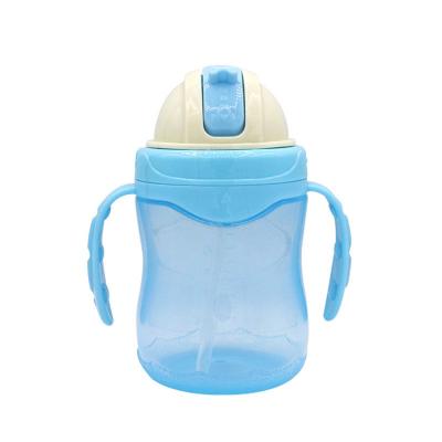 China BPA Free Kids Slippery Cup With Tube Occlusive V-shaped Water Bottle Baby BPA PP Free Water Bottle Te koop