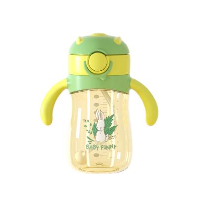 China Hot Selling BPA Free Cute Baby Feeding Bottle Wholesale PPSU Water Bottles With Cover Te koop