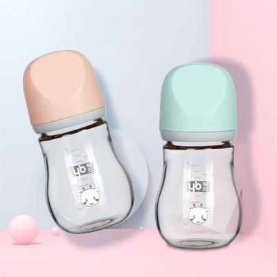 China 180ml Bottle Hot Sale High Quality Borosilicate Glass Baby Care Baby Bottle BPA Free Amazon Feeding Bottle for sale