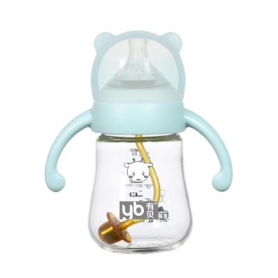 China Factory Wholesale BPA Free Wide Bore Glass Infant Nursing Bottle for sale