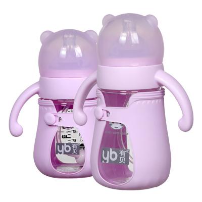 China BPA Free Factory Direct Sales Cartoon Baby Nipple High Quality Antibacterial Cute Bottle for sale