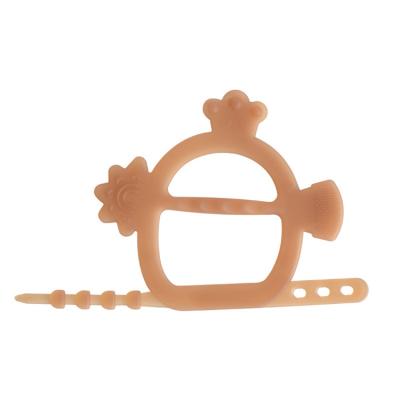 China Hot Selling Silicone Funny Silicone Baby Teether Wearable Teether Baby Teether Bracelet Food Grade Toys Bracelet for sale